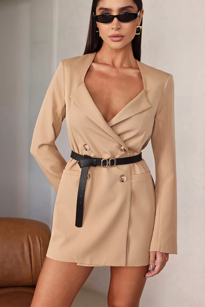 Dot Clothing - Max Blazer Dot Clothing Beige Pinstripe - 2684BEGE Dot Clothing - Max Blazer Dot Clothing Beige Pinstripe - 2684BEGE