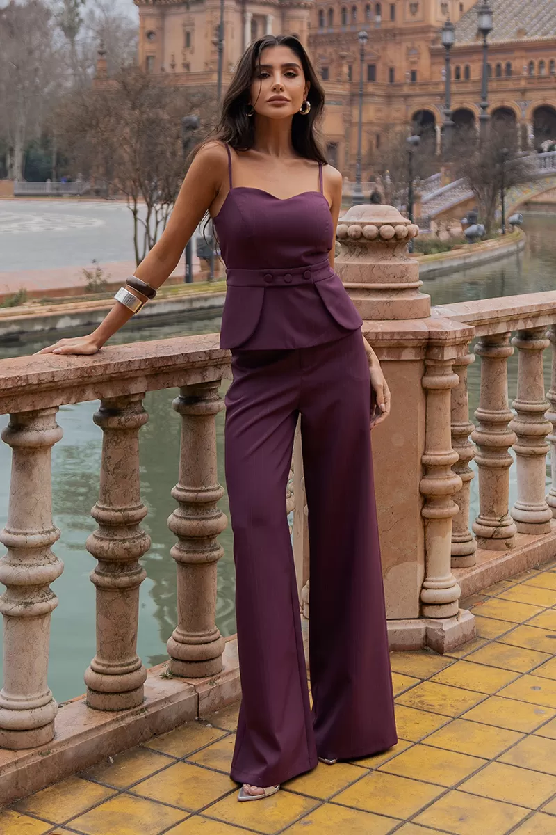 Dot Clothing - Set Dot Clothing Tailoring Pinstripe Grape - 2678UVA