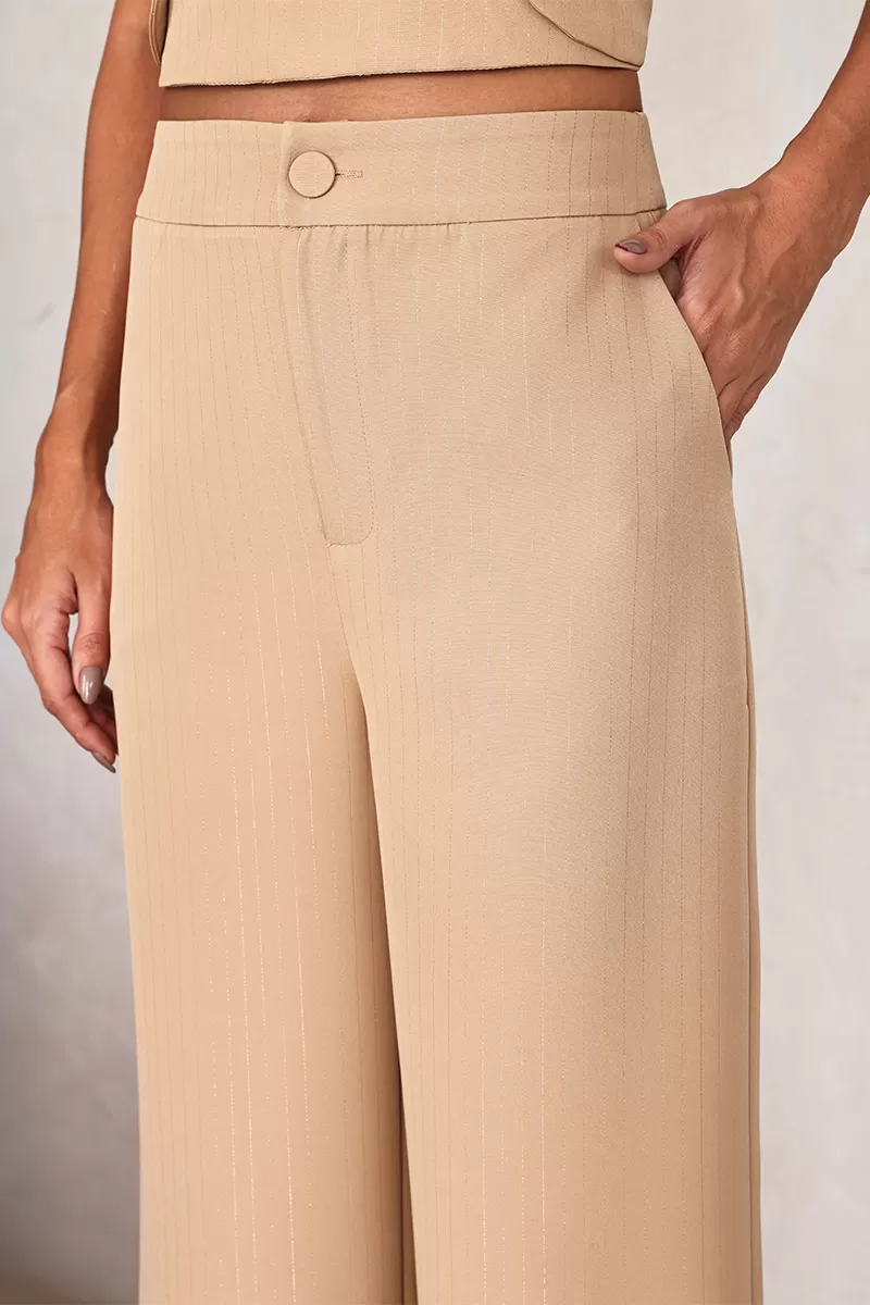 Dot Clothing - Dot Clothing Set Tailoring Pinstripe Beige - 2678BEGE Dot Clothing - Dot Clothing Set Tailoring Pinstripe Beige - 2678BEGE