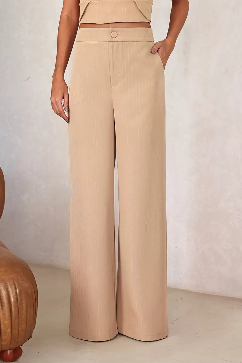 Dot Clothing - Dot Clothing Set Tailoring Pinstripe Beige - 2678BEGE Dot Clothing - Dot Clothing Set Tailoring Pinstripe Beige - 2678BEGE