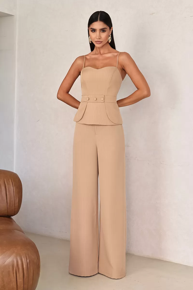 Dot Clothing - Dot Clothing Set Tailoring Pinstripe Beige - 2678BEGE Dot Clothing - Dot Clothing Set Tailoring Pinstripe Beige - 2678BEGE