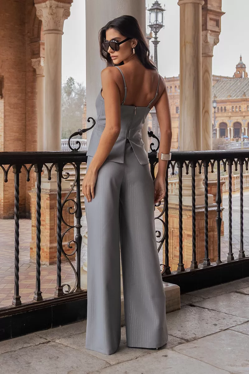 Dot Clothing - Dot Clothing Set Tailoring Pinstripe Gray - 2678CINZA Dot Clothing - Dot Clothing Set Tailoring Pinstripe Gray - 2678CINZA
