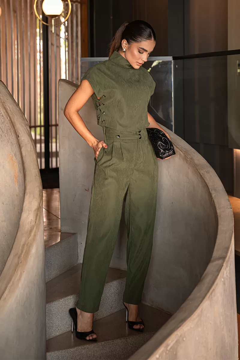 Dot Clothing - Set Dot Clothing Shirt and Pants Eyelets Green - 2668VERDE