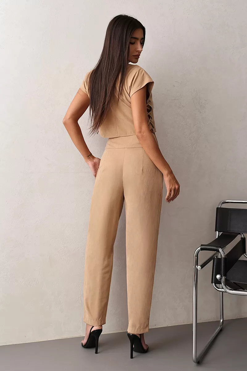 Dot Clothing - Dot Clothing Set Shirt and Pants Eyelets Beige - 2668BEGE Dot Clothing - Dot Clothing Set Shirt and Pants Eyelets Beige - 2668BEGE