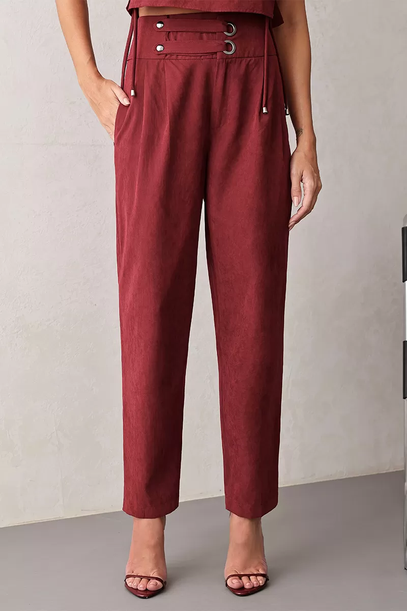 Dot Clothing - Set Dot Clothing Shirt and Pants Eyelets Marsala - 2668MARSALA Dot Clothing - Set Dot Clothing Shirt and Pants Eyelets Marsala - 2668MARSALA