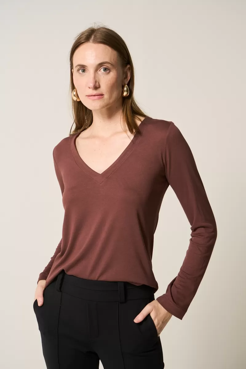 Hidrogênio - NUTELLA LONG SLEEVE V-NECK BLOUSE - 20362276 Hidrogênio - NUTELLA LONG SLEEVE V-NECK BLOUSE - 20362276