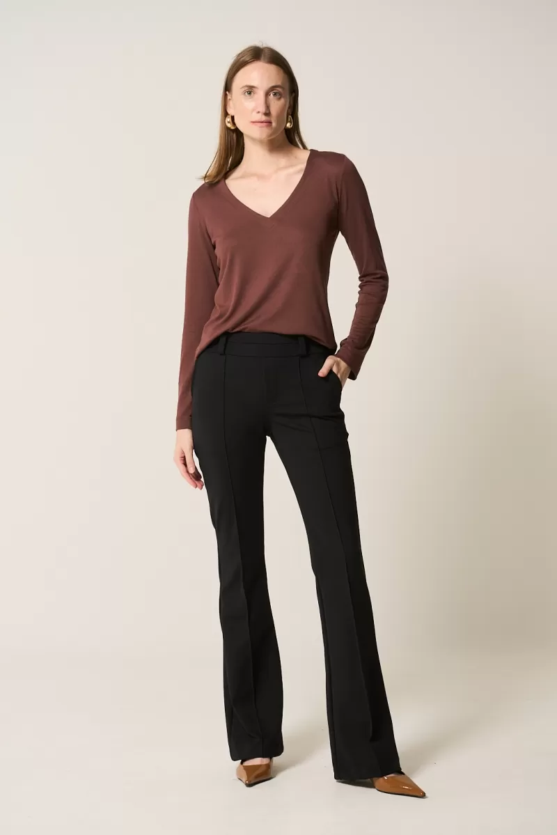 Hidrogênio - NUTELLA LONG SLEEVE V-NECK BLOUSE - 20362276 Hidrogênio - NUTELLA LONG SLEEVE V-NECK BLOUSE - 20362276