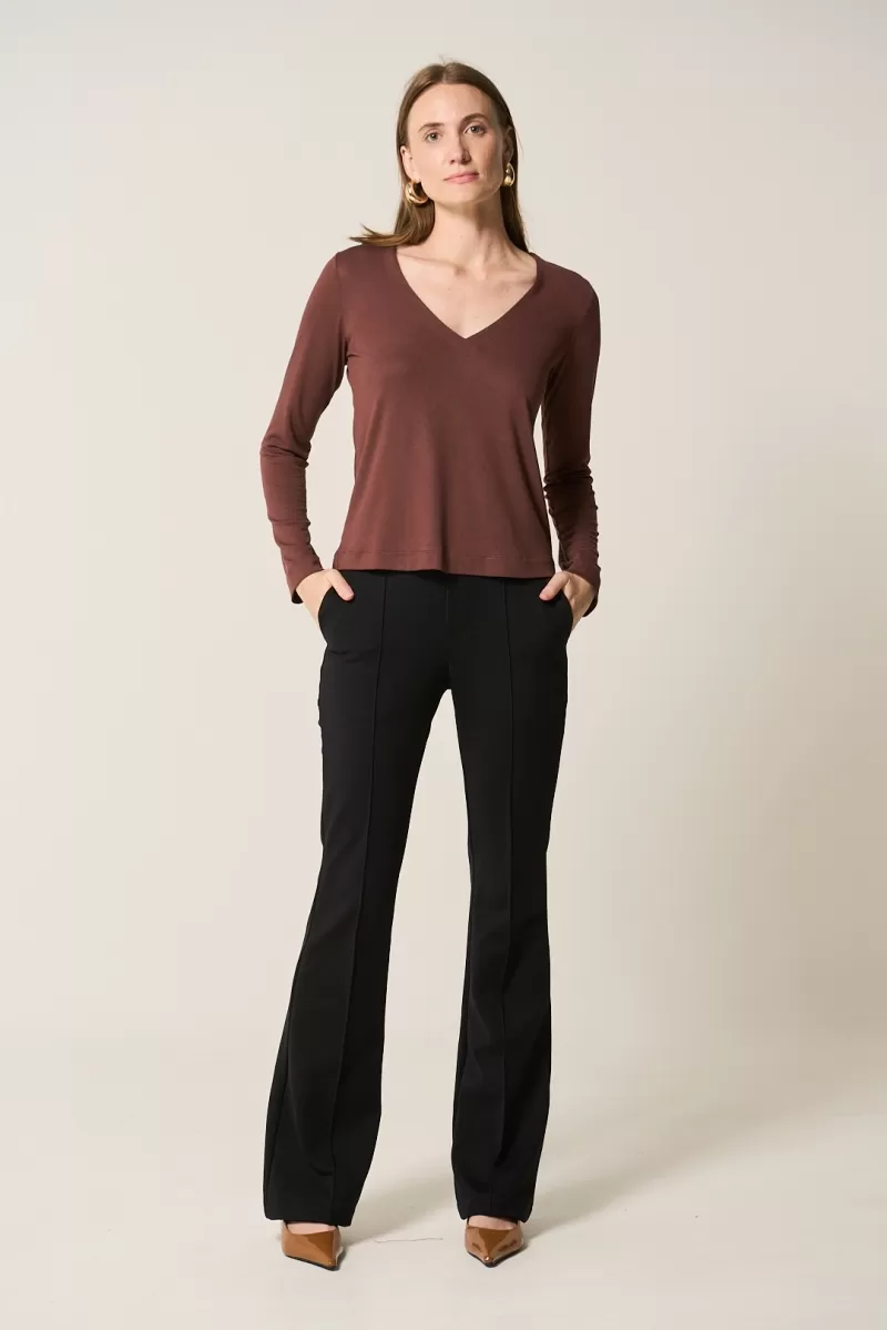 Hidrogênio - NUTELLA LONG SLEEVE V-NECK BLOUSE - 20362276 Hidrogênio - NUTELLA LONG SLEEVE V-NECK BLOUSE - 20362276