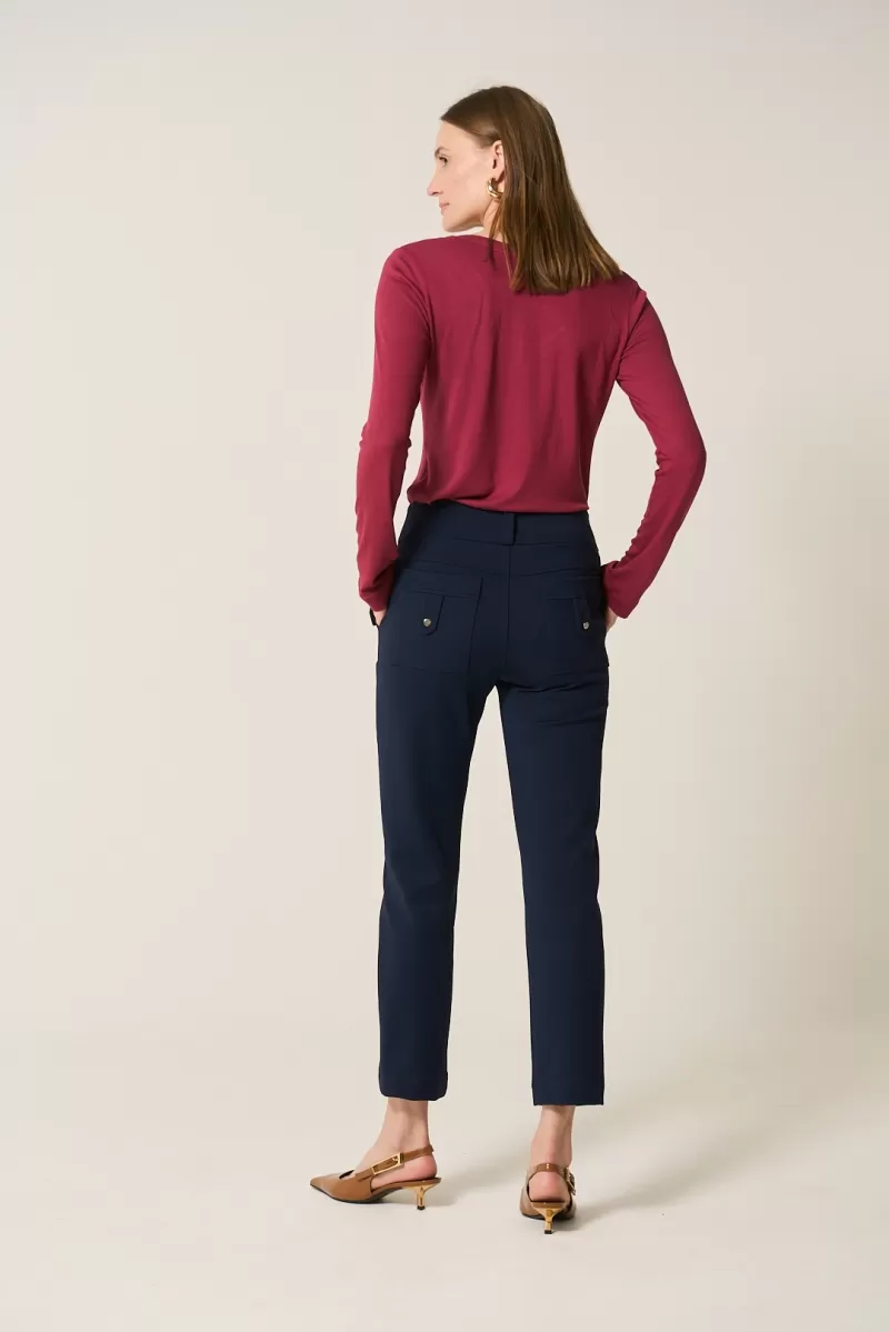 Hidrogênio - LONG SLEEVE V-NECK BLOUSE WITH EDGE - 20362097 Hidrogênio - LONG SLEEVE V-NECK BLOUSE WITH EDGE - 20362097
