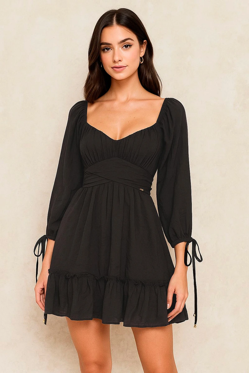 Oxigênio - Oxygen Workout Wheeldo Dress Long Sleeve Black - 2131160PRE Oxigênio - Oxygen Workout Wheeldo Dress Long Sleeve Black - 2131160PRE