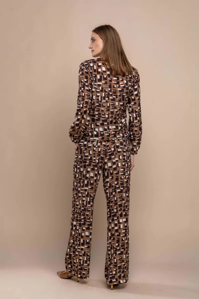 Hidrogênio - STRAIGHT PANTS WITH VERA PRINTED LAPEL - 20442110 Hidrogênio - STRAIGHT PANTS WITH VERA PRINTED LAPEL - 20442110