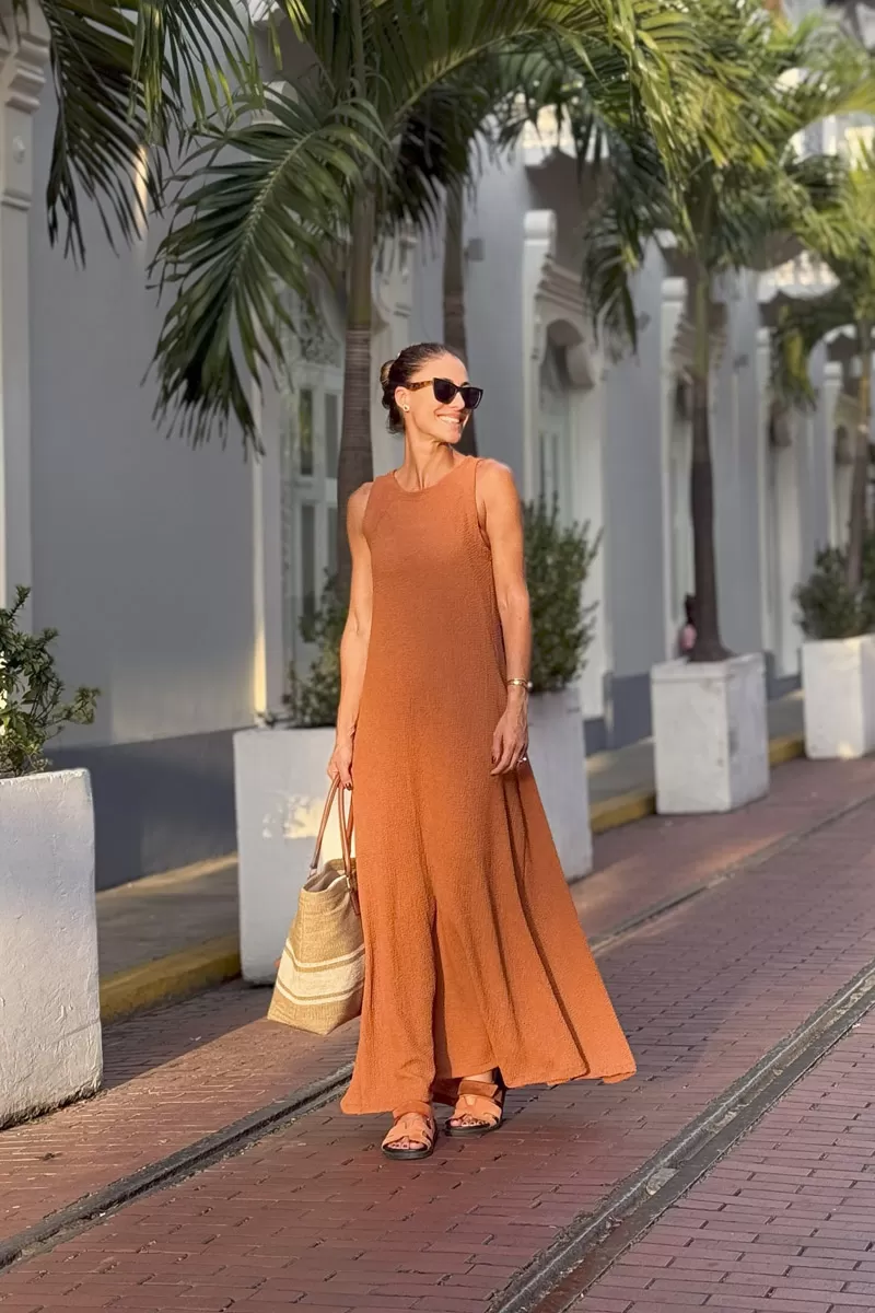 Hidrogênio - BROWN EVA CUT-OUT MIDI DRESS - 20432031 Hidrogênio - BROWN EVA CUT-OUT MIDI DRESS - 20432031