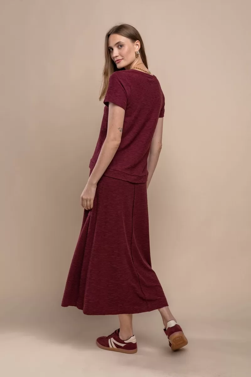 Hidrogênio - MIDI SKIRT WITH BORDO THREAD POCKET - 20354097 Hidrogênio - MIDI SKIRT WITH BORDO THREAD POCKET - 20354097