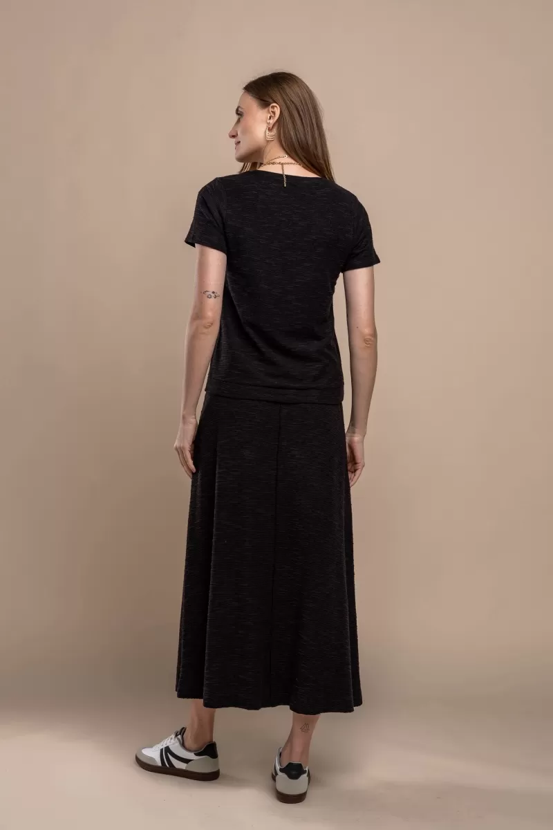 Hidrogênio - MIDI SKIRT WITH BLACK THREAD POCKET - 20354001 Hidrogênio - MIDI SKIRT WITH BLACK THREAD POCKET - 20354001