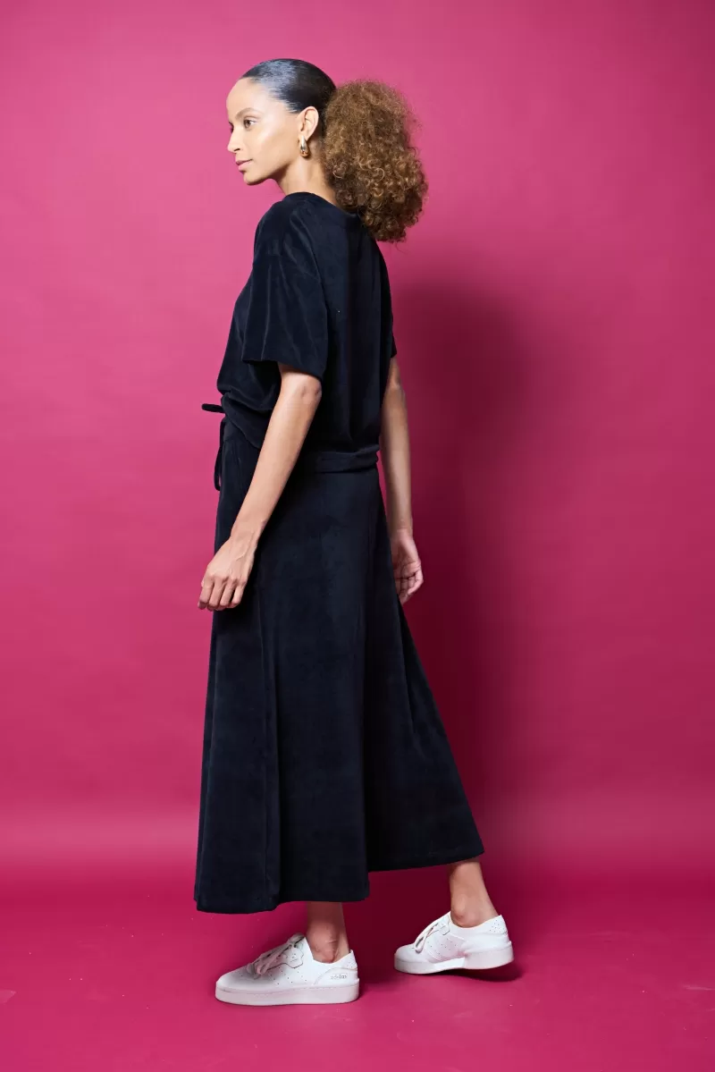 Hidrogênio - SEMI EVASE SKIRT WITH POCKETS BLACK - 20366001 Hidrogênio - SEMI EVASE SKIRT WITH POCKETS BLACK - 20366001