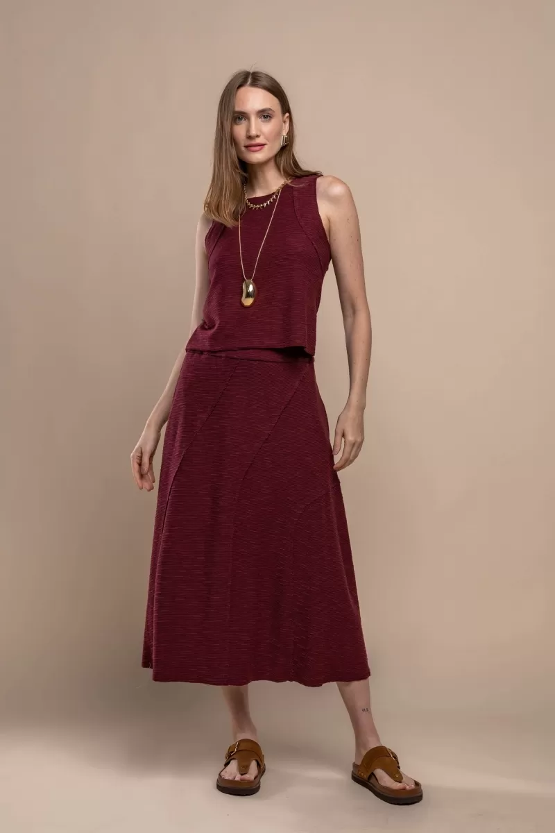 Hidrogênio - MIDI SKIRT WITH EDGED CUTOUTS - 20412097 Hidrogênio - MIDI SKIRT WITH EDGED CUTOUTS - 20412097
