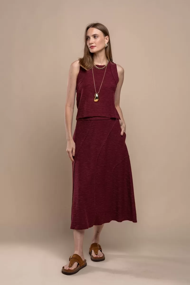 Hidrogênio - MIDI SKIRT WITH EDGED CUTOUTS - 20412097 Hidrogênio - MIDI SKIRT WITH EDGED CUTOUTS - 20412097