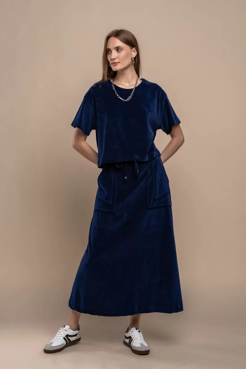 Hidrogênio - NAVY CROPPED T-SHIRT - 20372004 Hidrogênio - NAVY CROPPED T-SHIRT - 20372004
