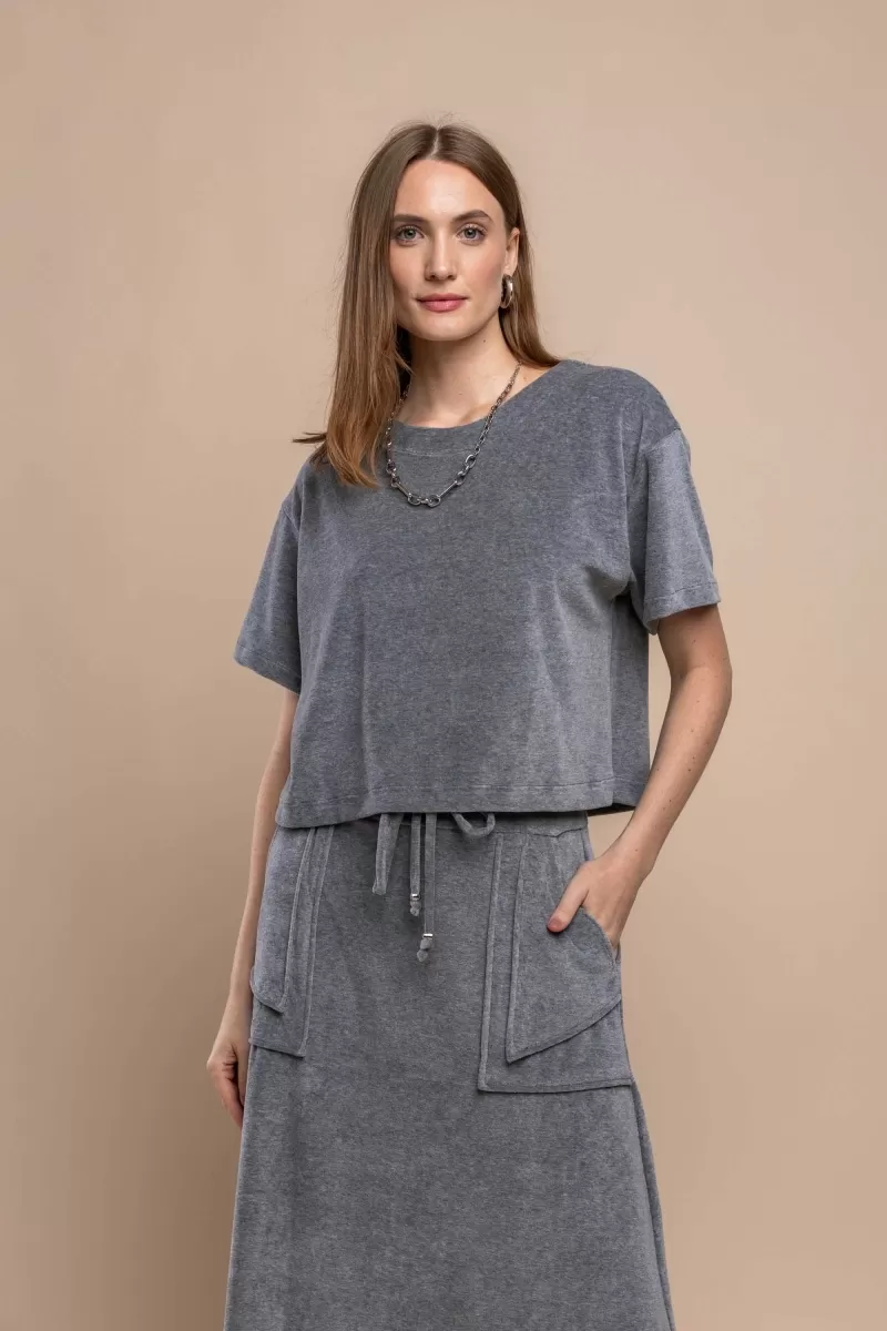 Hidrogênio - MIXED CROPPED T-SHIRT - 20372014 Hidrogênio - MIXED CROPPED T-SHIRT - 20372014