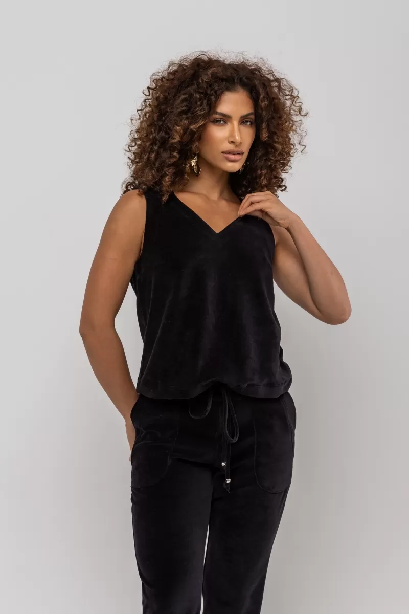 Hidrogênio - BLACK CUT-OUT TANK TOP - 20373001 Hidrogênio - BLACK CUT-OUT TANK TOP - 20373001