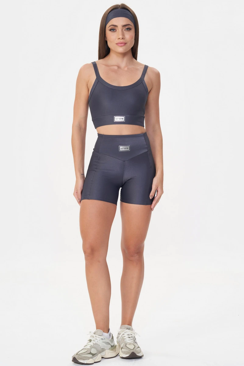 Lets Gym - Bright Graphite Shorts - 2143BGF