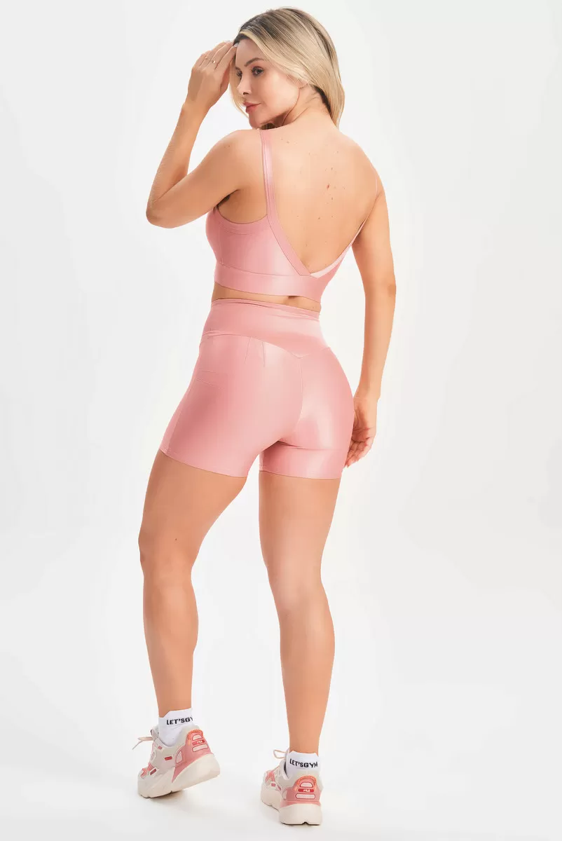 Lets Gym - Bright Rose Shorts - 2143BRS Lets Gym - Bright Rose Shorts - 2143BRS