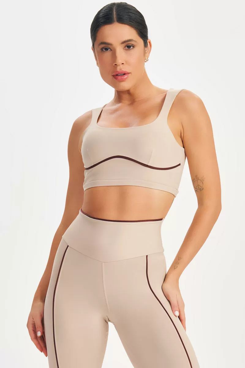 Lets Gym - Stylish Nude Top - 2569ND Lets Gym - Stylish Nude Top - 2569ND
