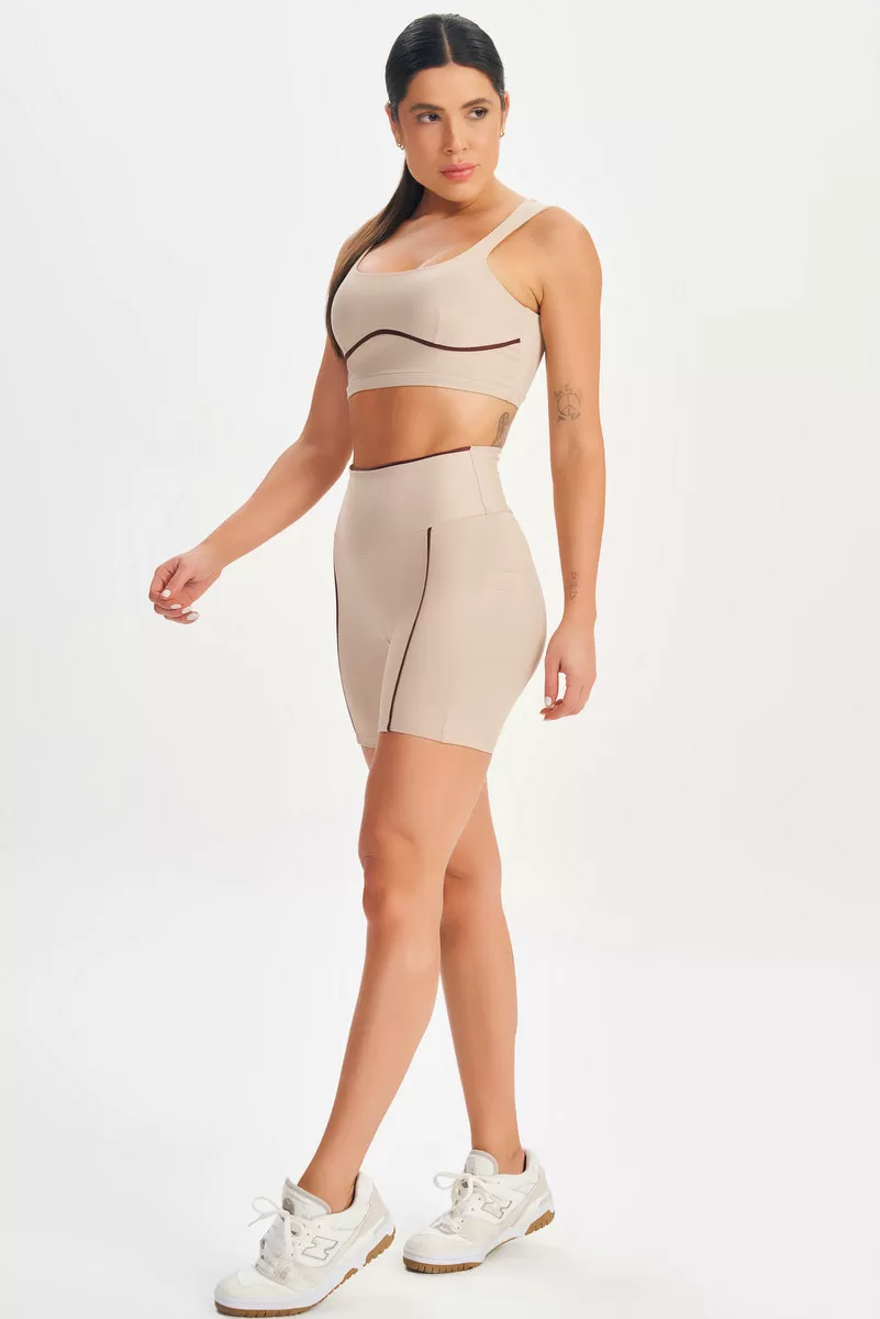 Lets Gym - Stylish Nude Shorts - 2571ND