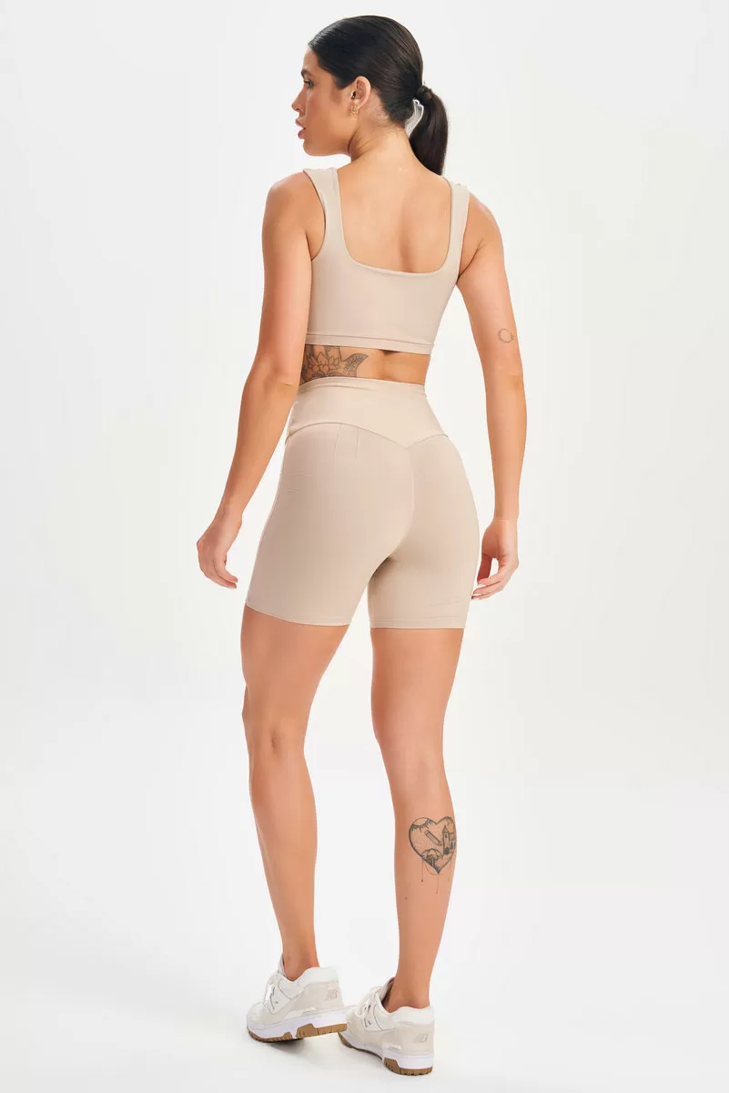 Lets Gym - Stylish Nude Shorts - 2571ND