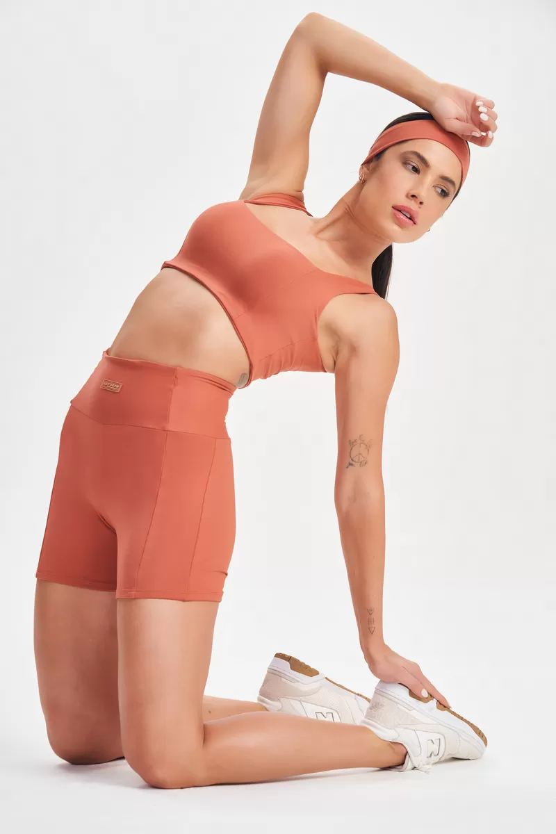 Lets Gym - Terracotta Push Shorts - 2605TR Lets Gym - Terracotta Push Shorts - 2605TR