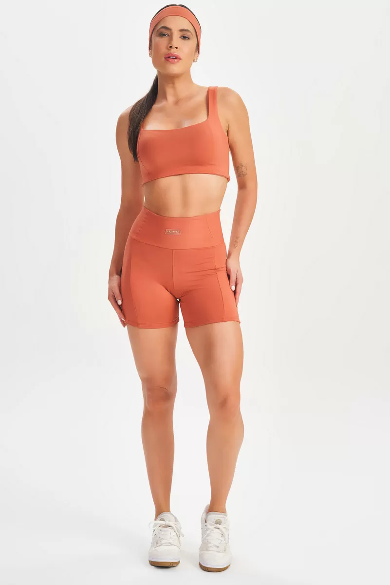 Lets Gym - Terracotta Push Shorts - 2605TR