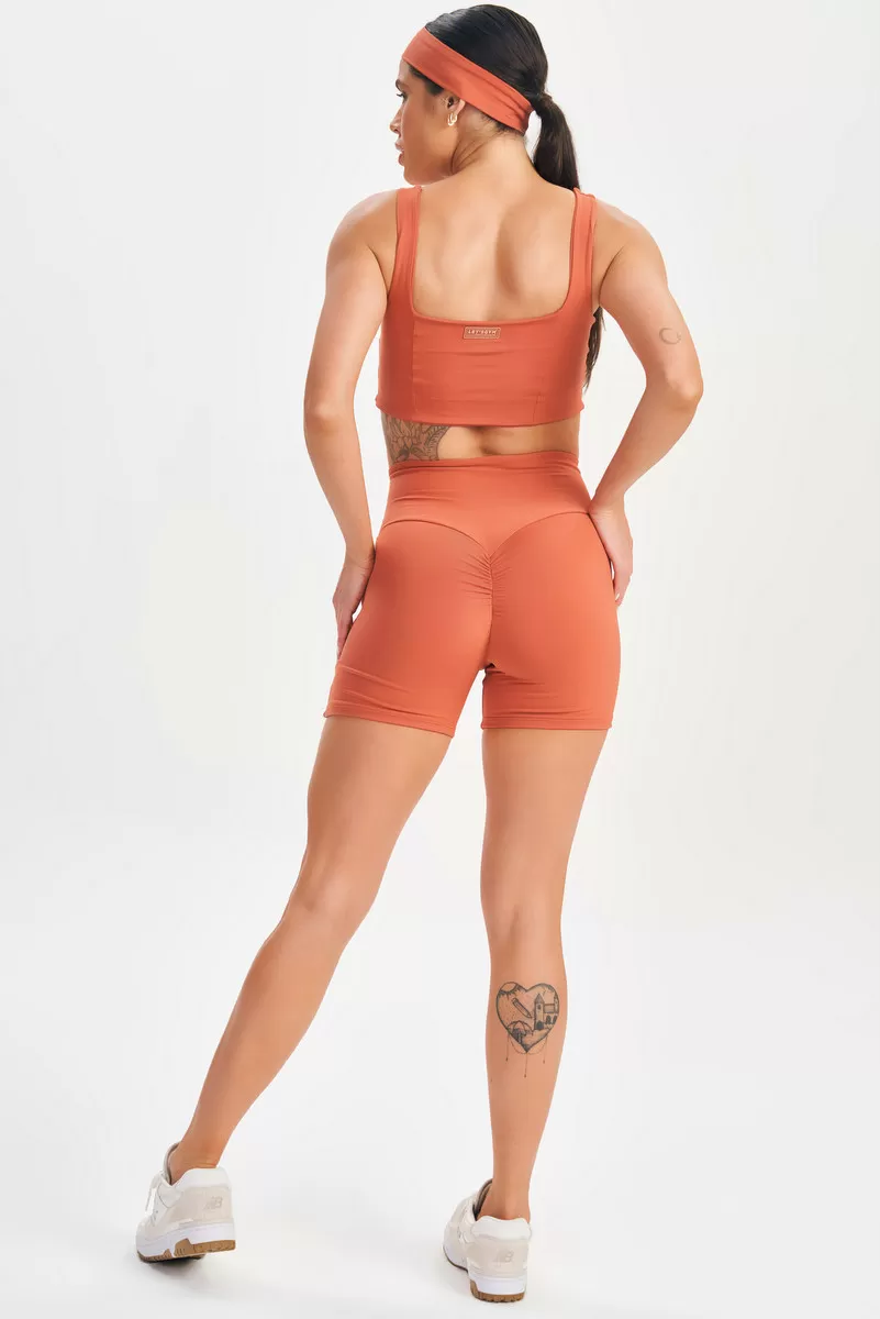 Lets Gym - Terracotta Push Shorts - 2605TR Lets Gym - Terracotta Push Shorts - 2605TR