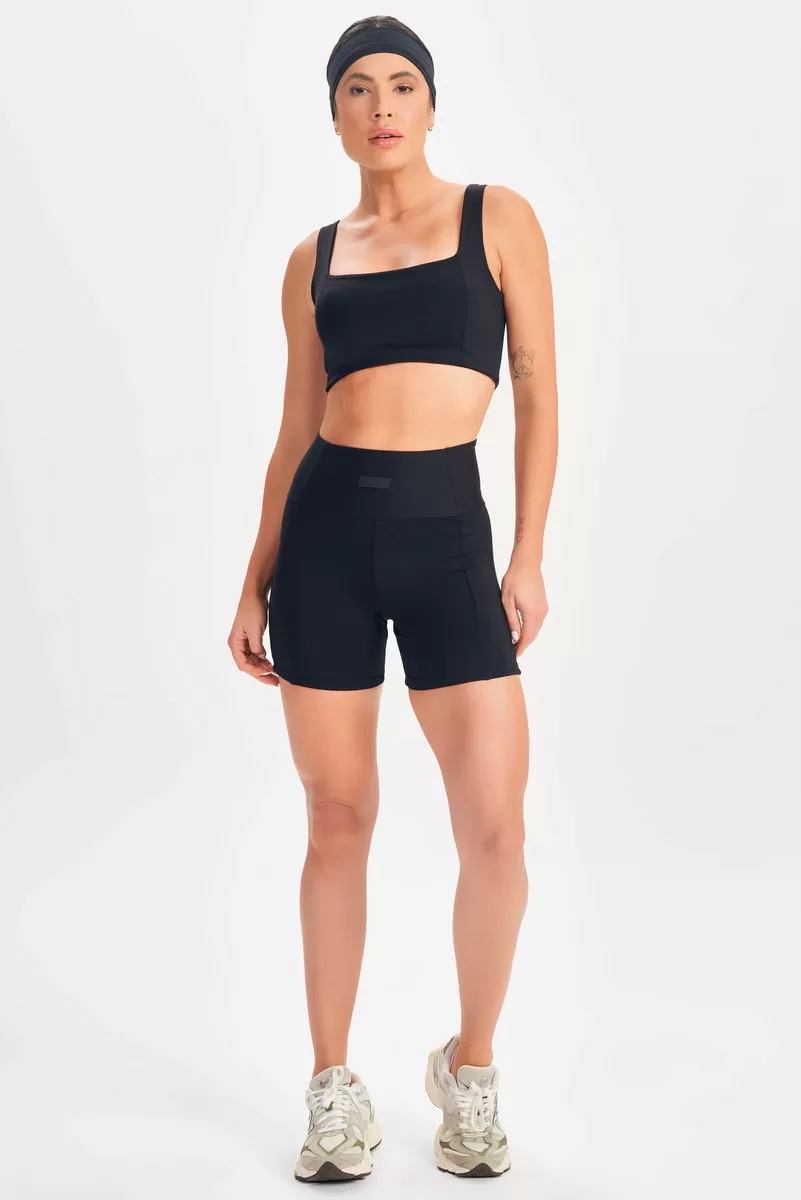Lets Gym - Black Push Shorts - 2605PT