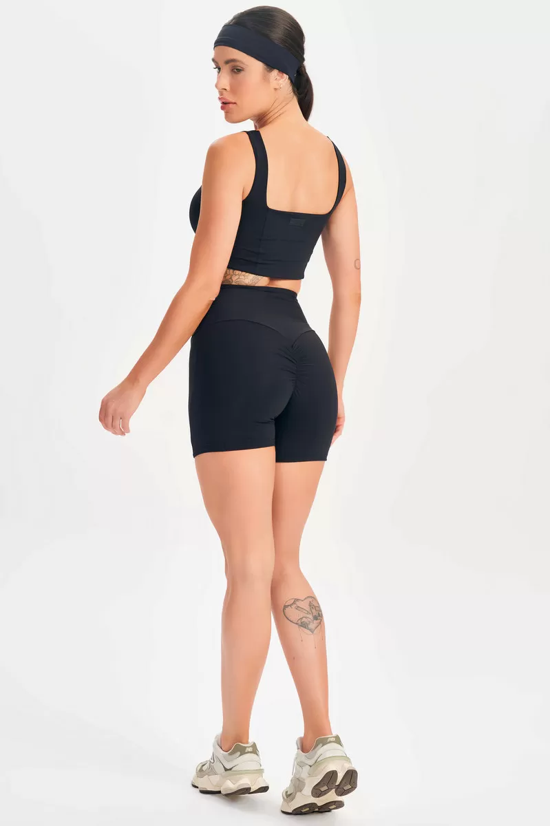 Lets Gym - Black Push Shorts - 2605PT Lets Gym - Black Push Shorts - 2605PT