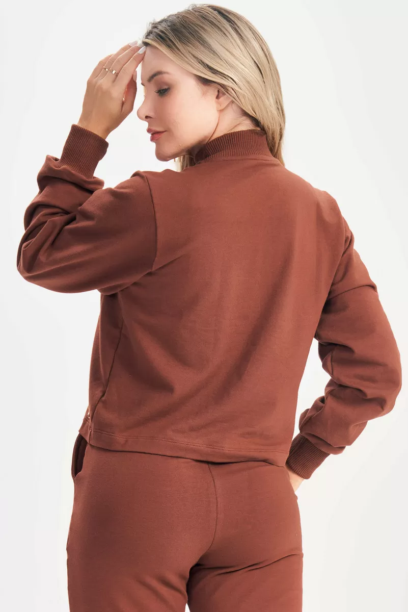 Lets Gym - Brown Core Blouse - 2608MR Lets Gym - Brown Core Blouse - 2608MR
