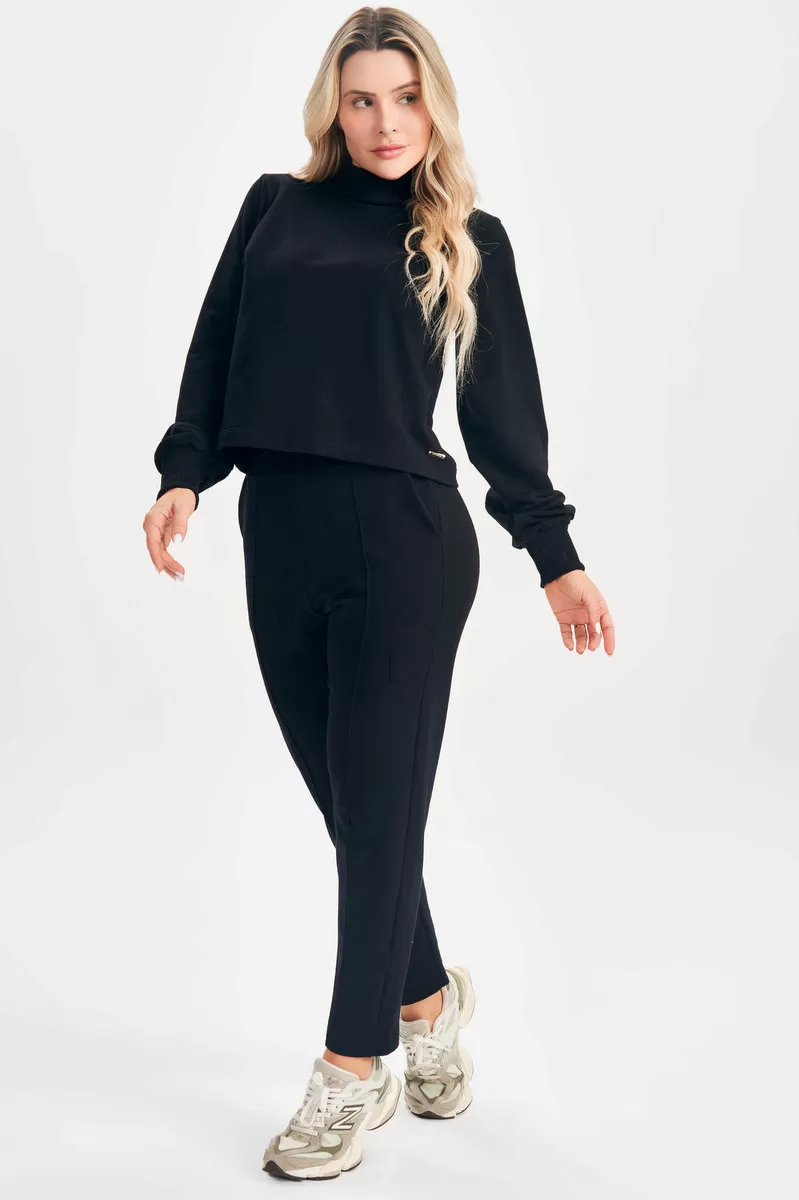 Lets Gym - Black Core Blouse - 2608PT Lets Gym - Black Core Blouse - 2608PT
