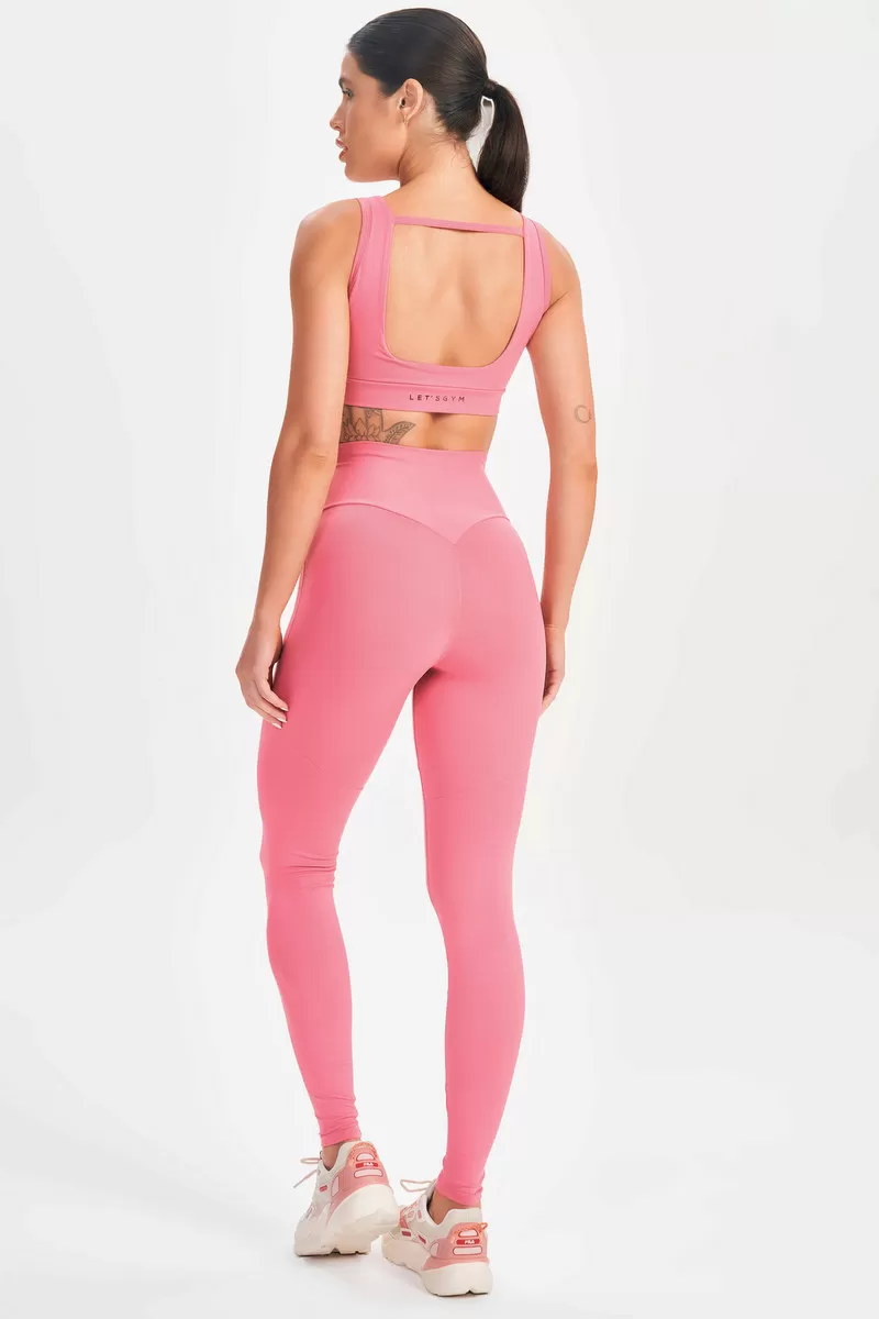 Lets Gym - Vintage Pink Mellow Leggings - 2614RV Lets Gym - Vintage Pink Mellow Leggings - 2614RV