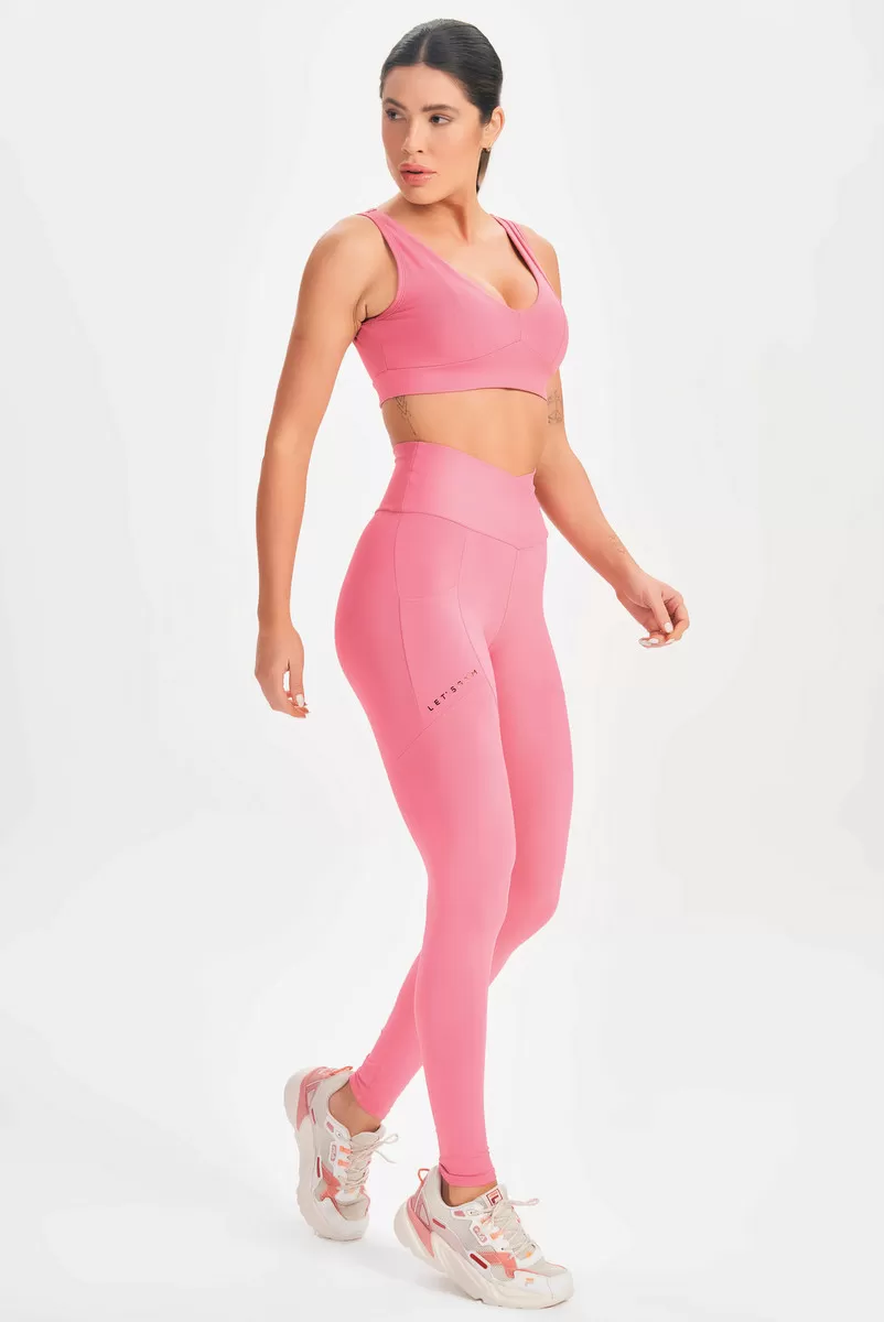 Lets Gym - Vintage Pink Mellow Leggings - 2614RV Lets Gym - Vintage Pink Mellow Leggings - 2614RV