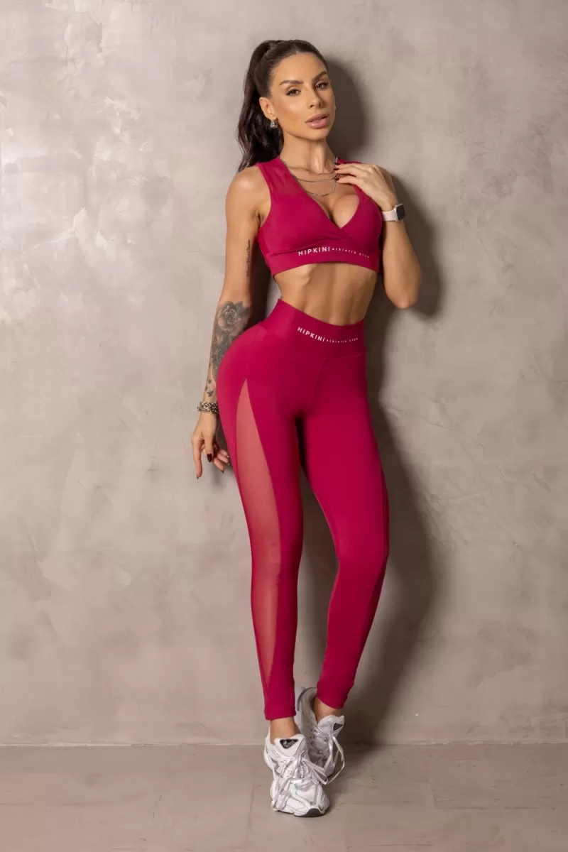 Hipkini - Legging Runner Marsala with Silk - 33331117