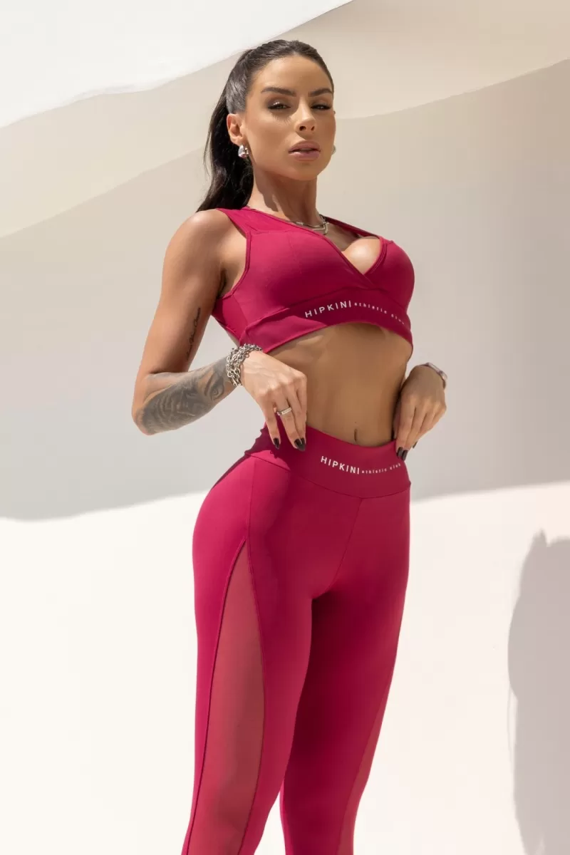 Hipkini - Legging Runner Marsala with Silk - 33331117