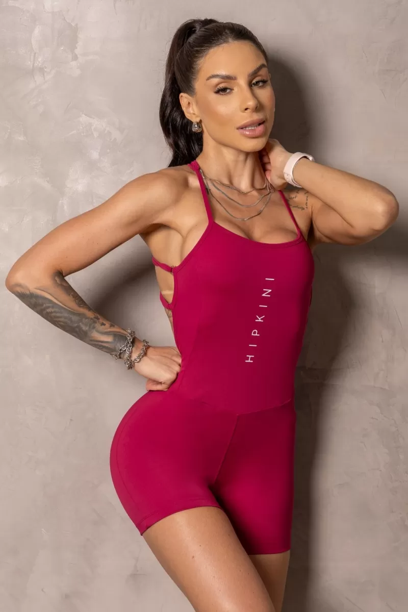 Hipkini - Marsala Romper with Silk - 33331118