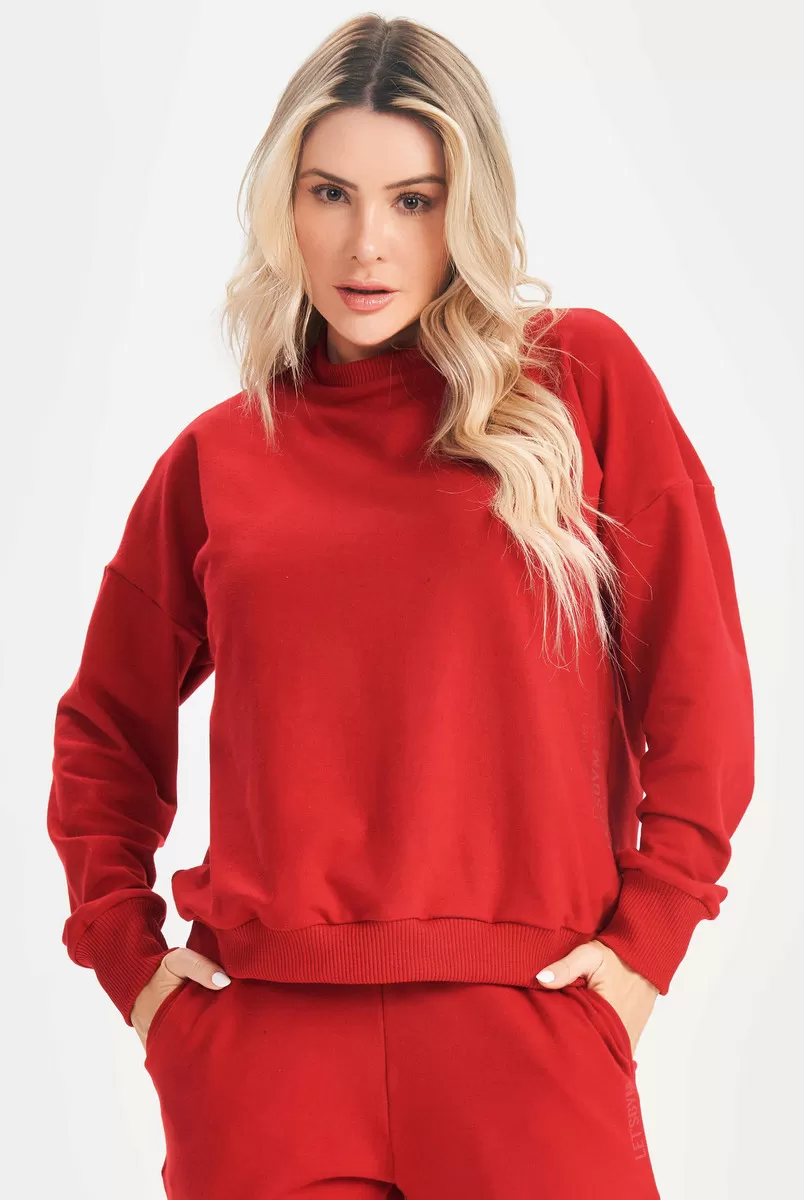 Lets Gym - Red Relax Blouse - 2632VM