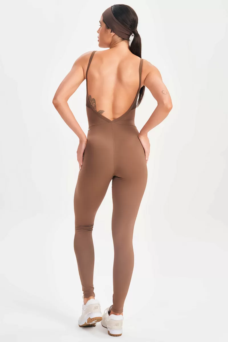 Lets Gym - Radiant Coffee Jumpsuit - 2643CF Lets Gym - Radiant Coffee Jumpsuit - 2643CF