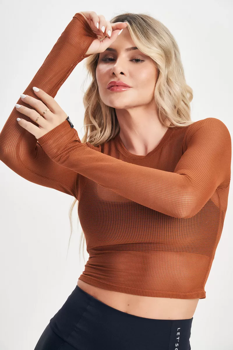 Lets Gym - Cropped ML Screen Brown - 2649MR