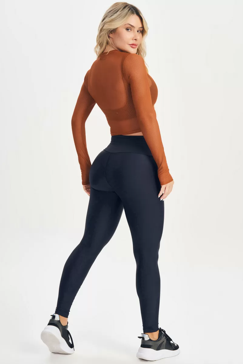 Lets Gym - Cropped ML Screen Brown - 2649MR