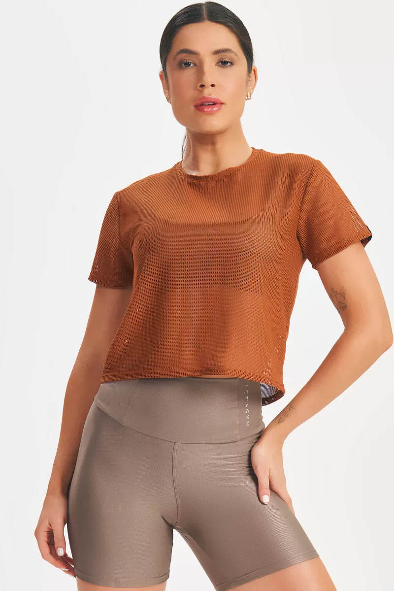 Lets Gym - Shirt Box MC Screen Brown - 2650MR