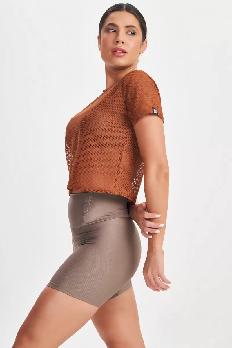 Lets Gym - Shirt Box MC Screen Brown - 2650MR