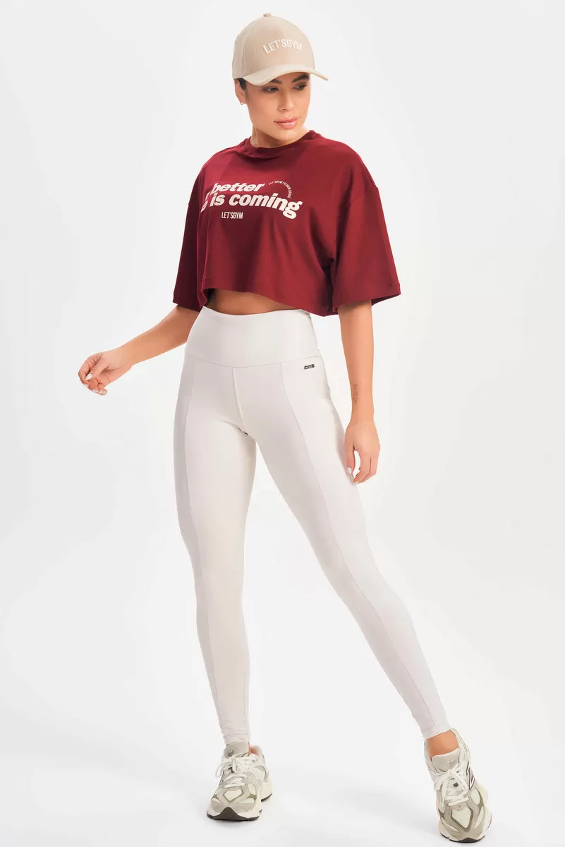 Lets Gym - Cropped Is Coming Marsala - 2698MS