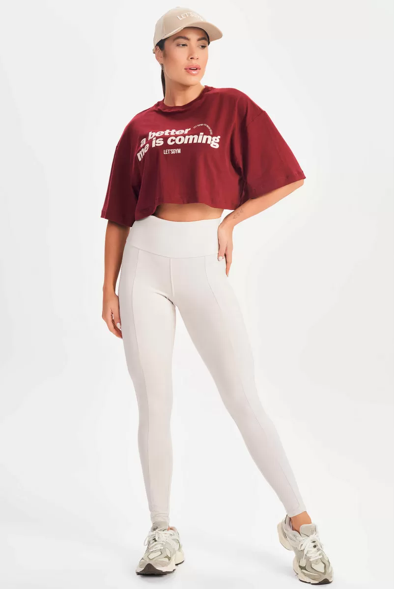 Lets Gym - Cropped Is Coming Marsala - 2698MS