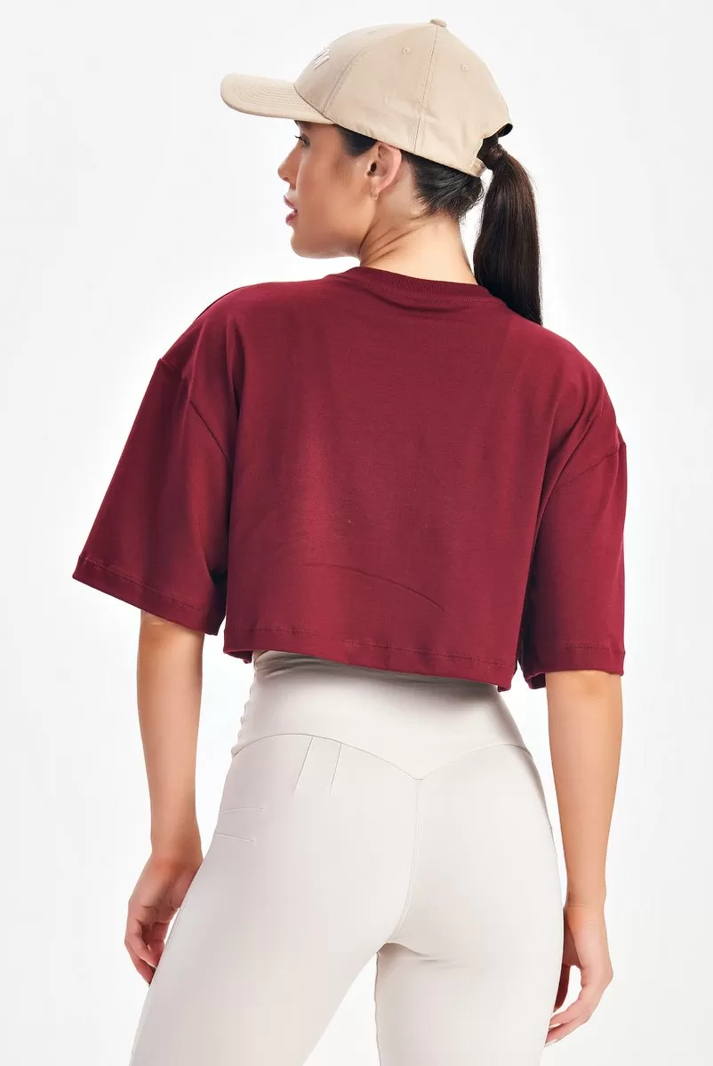 Lets Gym - Cropped Is Coming Marsala - 2698MS